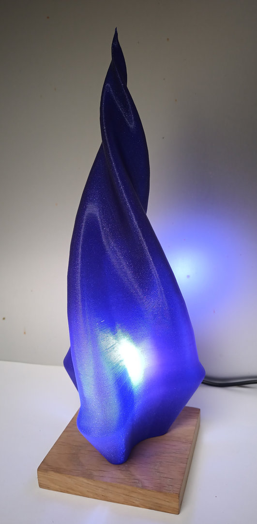 3D lamp Galaxy Blue Spiraal