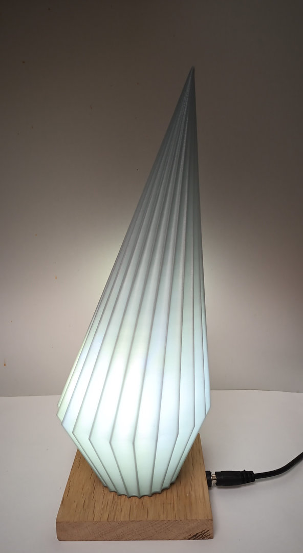 3D lamp Aluminium Punt