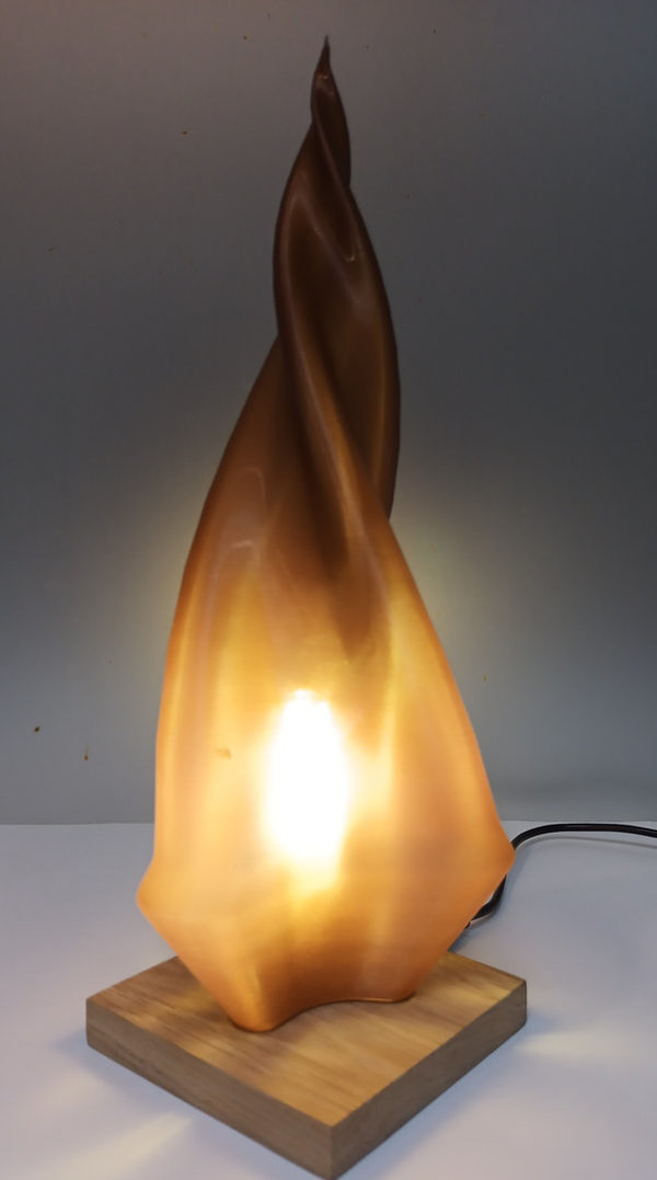 3D lamp Koper Spiraal